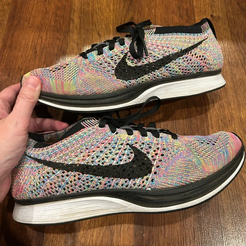 Nike Flyknit Racer Multicolor 'Grey Tongue' 2016 Men’s Size 6.5